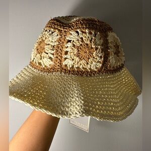 BRAND NEW WITH TAGS! Shiraleah Chicago- woven floppy beach hat